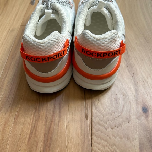 Rockport white and Orange Athletic Sneakers women’s size 7 or men’s size 5 - Picture 5 of 9